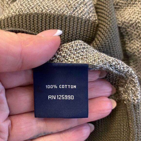 Faconnable 100% cotton v-neck pullover, L - Picture 7 of 7